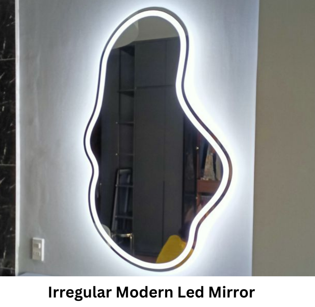 "Oval Vanity Mirror with 5 LED Lights and Touch Sensor: Enhance Your Morning Routine"