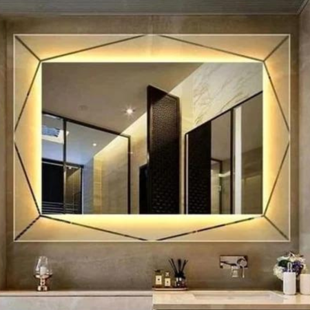 Rectangular led mirror