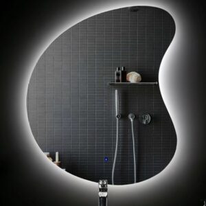 Elegance Unleashed: Irregular LED Vanity Mirror with Three Lights and Touch Control