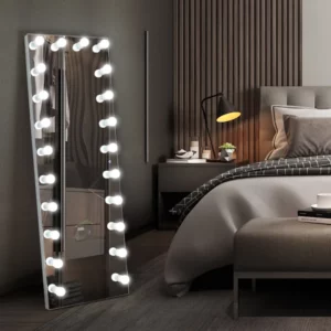 Glamour Glow: Hollywood Vanity Mirror with Makeup-Perfect Bulbs”
